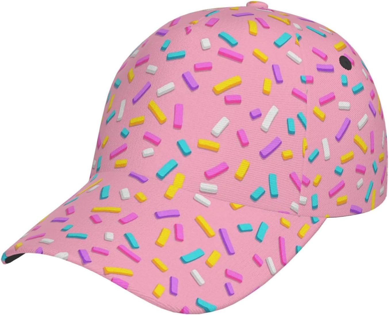 Golf Cap Dad - ピンク装飾スプリンクルメンズ野球帽子キャップおかしいお父さんキャップゴルフ帽子居心地の良い通気性調節可能なおじいちゃんキャップ帽子
