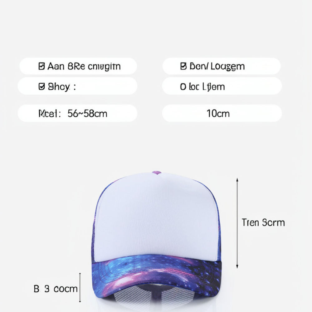 サイズ調整可能なメッシュ素材の野球帽。男女兼用で、夏に最適な - Trucker Cap Mesh のレビューと価格