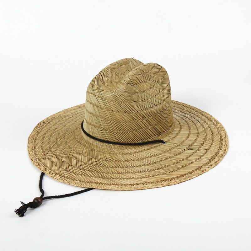 つば広タイカウボーイ麦わら帽子春夏ビーチ休暇日焼け防止キャッ - Cowboy Hat Straw のレビューと価格